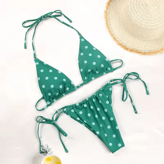 Calliope Bikini - Green - Eco-Friendly Swimwear
