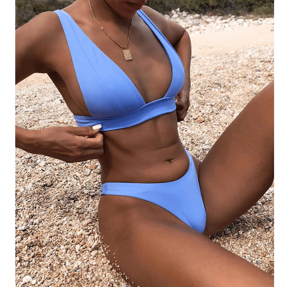 Penelope Bikini - Blue - Eco-Friendly Swimwear