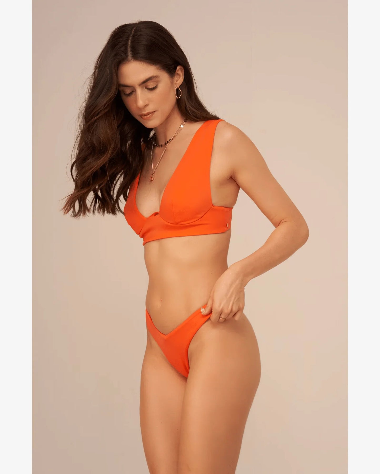 Penelope Bikini - Orange - Eco-Friendly Swimwear