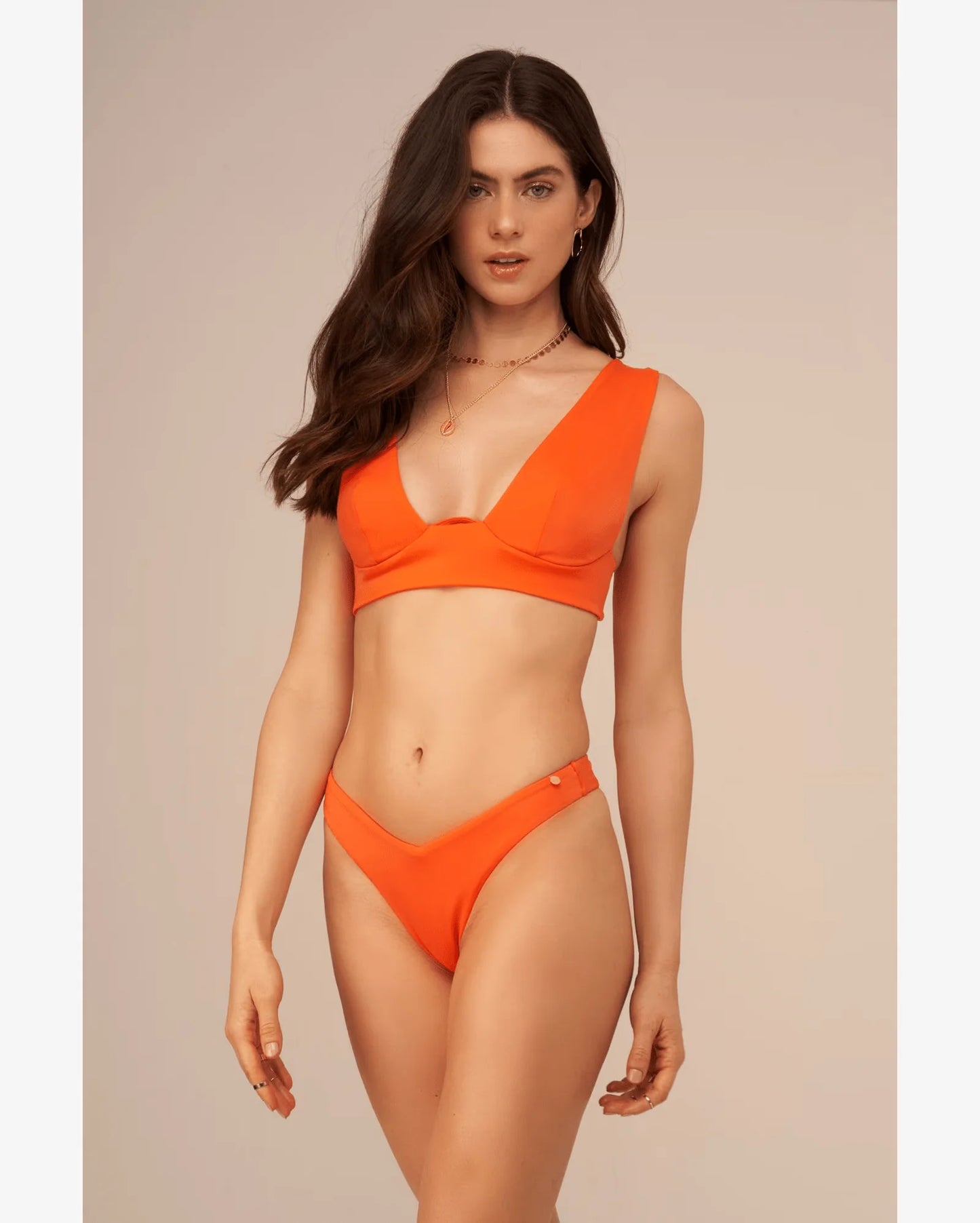 Penelope Bikini - Orange - Eco-Friendly Swimwear