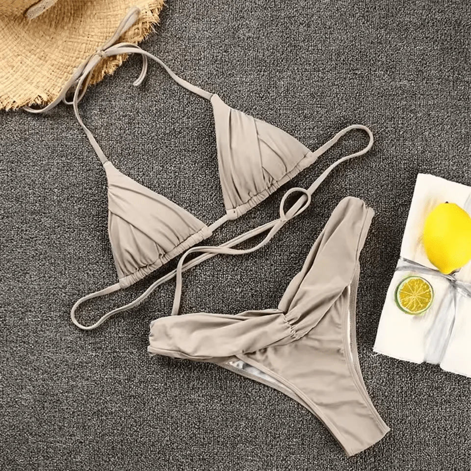 Scarlett Bikini - Silver - Eco-Friendly Swimwear
