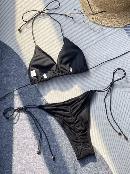 Stella Swim Black Bikini - Eco-Friendly Swimwear