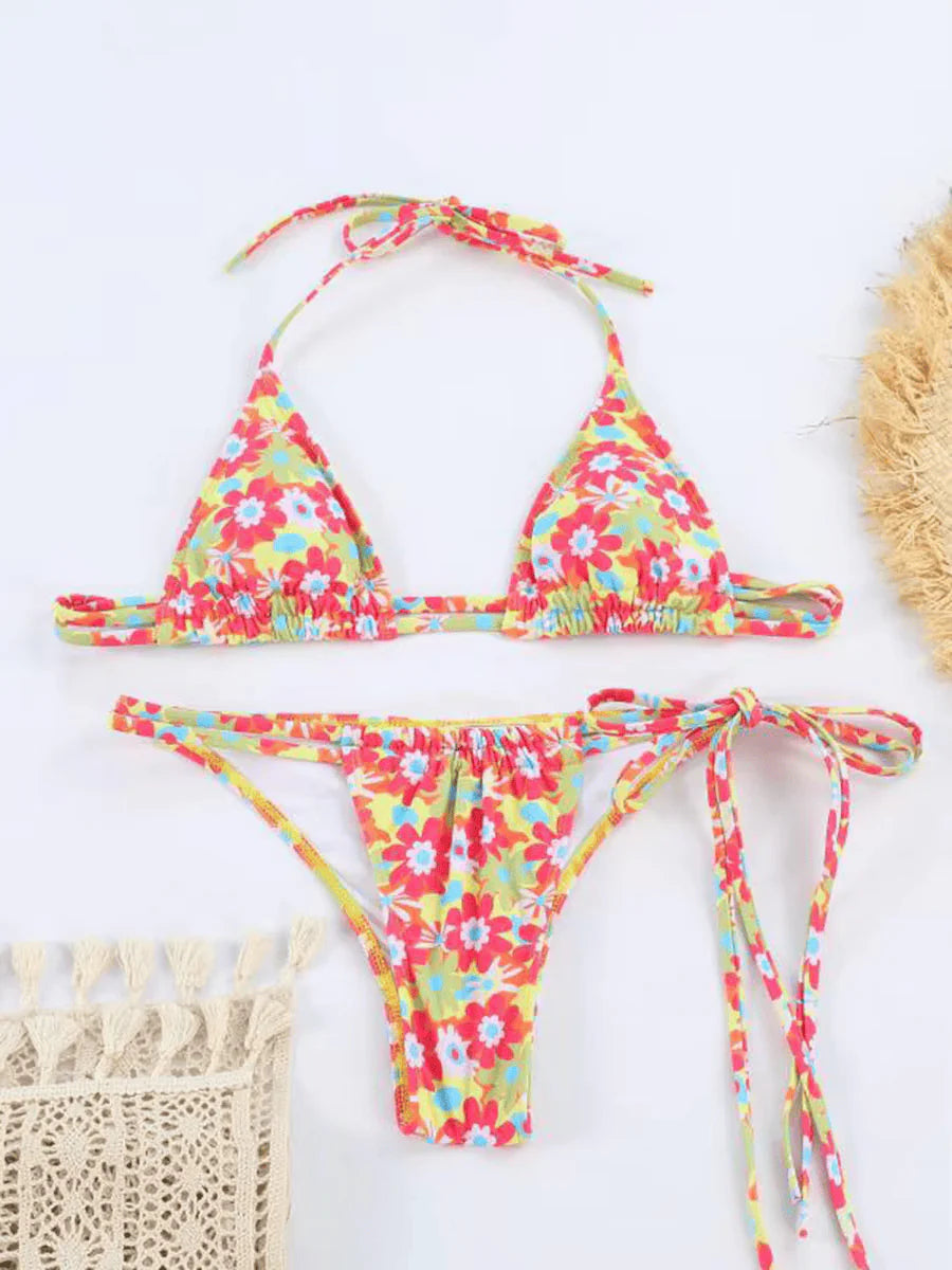 Brooklyn Bikini - Fleurs - Eco-Friendly Swimwear