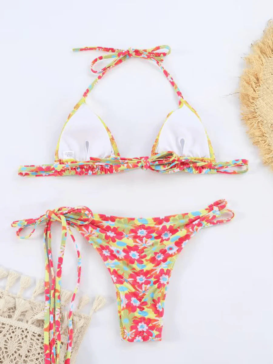 Brooklyn Bikini - Fleurs - Eco-Friendly Swimwear