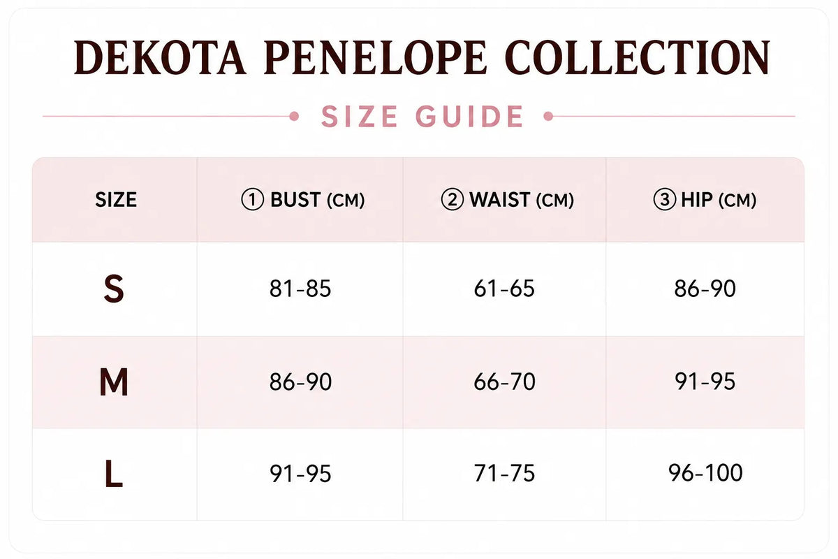 Penelope Bikini - Pink Size Guide