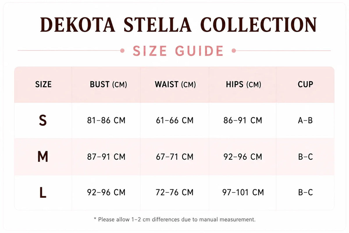 Stella Bikini - Black Size Guide