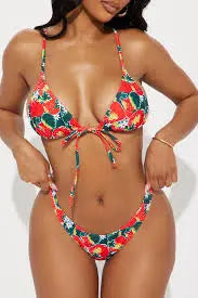 Maya Bikini - Strawberry - Eco-Friendly Swimwear