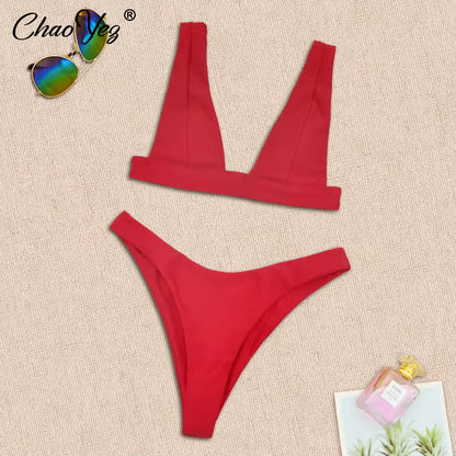 Penelope Bikini - Red - Eco-Friendly Swimwear