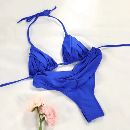 Scarlett Bikini - Blue - Eco-Friendly Swimwear