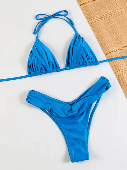 Scarlett Bikini - Blue - Eco-Friendly Swimwear
