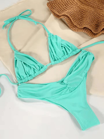 Scarlett Bikini - Light Green - Eco-Friendly Swimwear