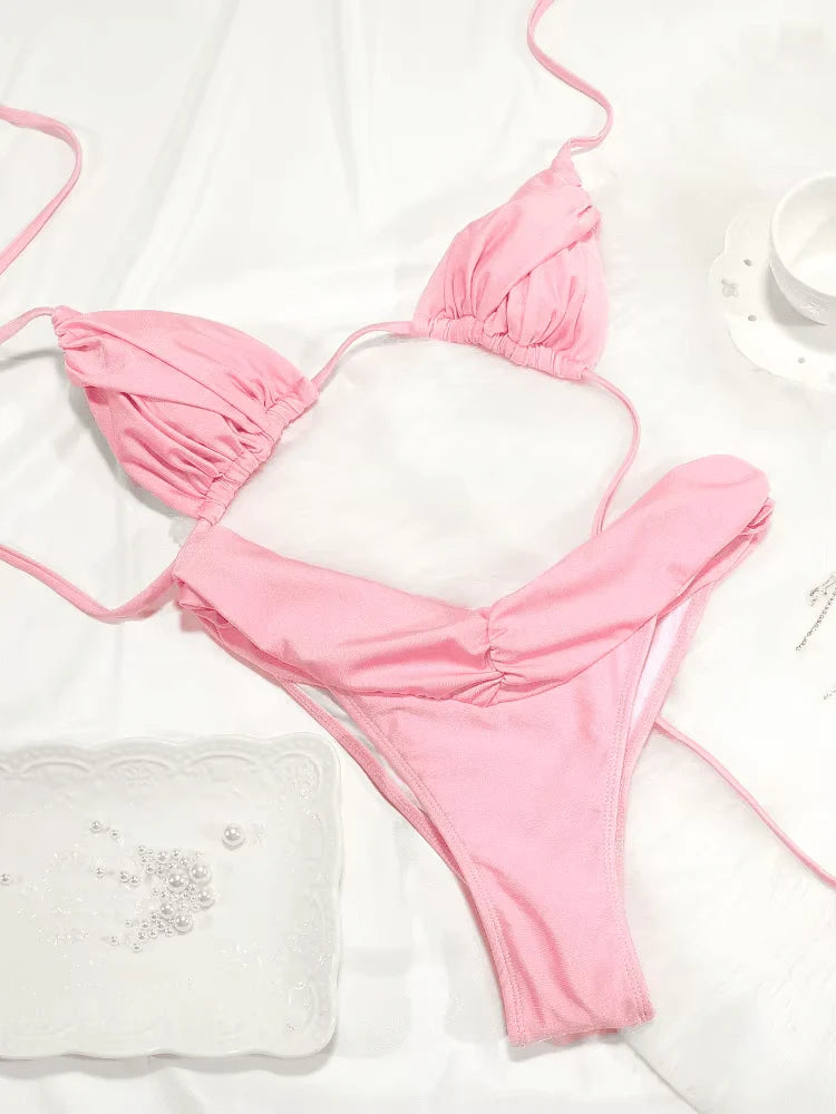 Penelope Bikini - Pink - Eco-Friendly Swimwear