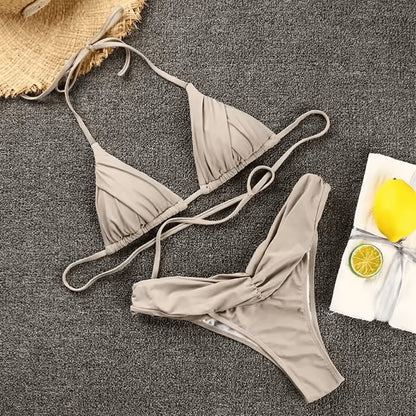 Scarlett Bikini - Silver - Eco-Friendly Swimwear