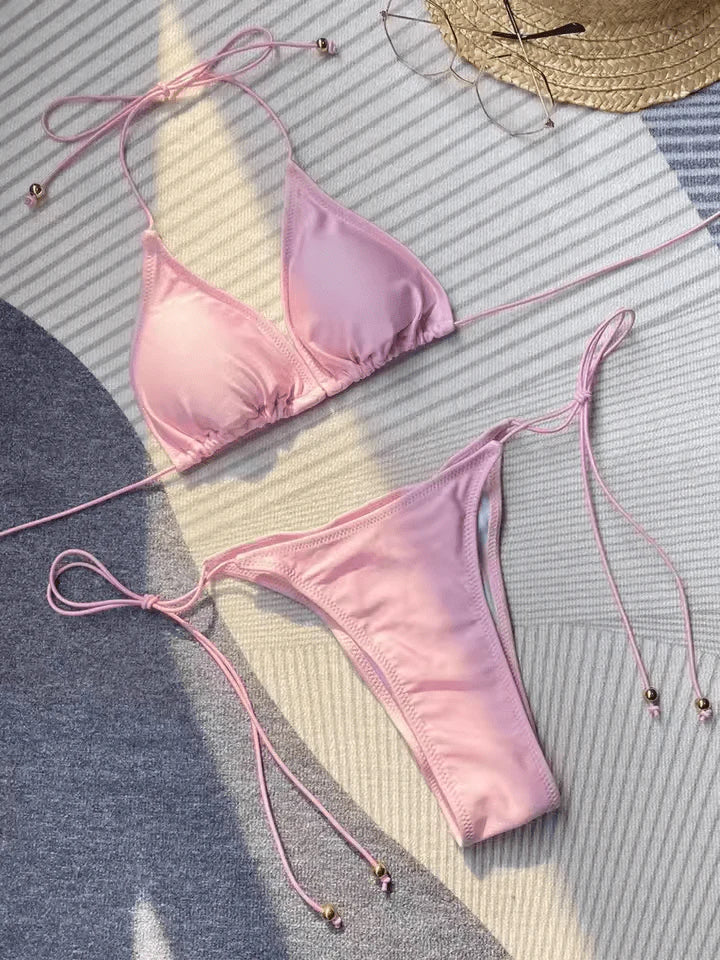 Stella Bikini Pink – Eco-Conscious Swimwear