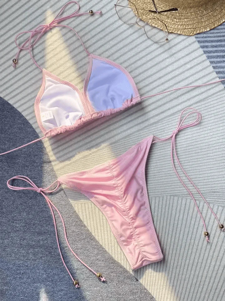 Stella Bikini Pink – Eco-Conscious Swimwear